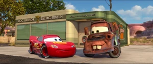 McQueen and Mater about to spend time together.