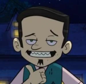 Dan disguised as one of his alter-egos, Biff Wellington.