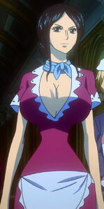 Nico Robin disguised as maid to infiltrate Gran Tesoro