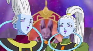 Whis with his older sister Vados.