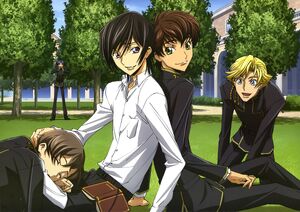 CODE GEASS Hangyaku no Lelouch - Rolo, Lelouch, Suzaku and Gino