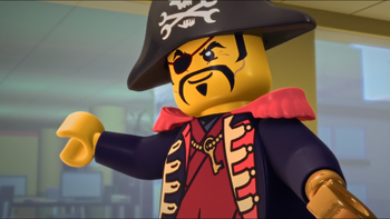 Lego ninjago captain soto minifigure top