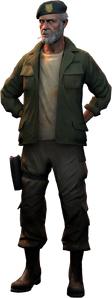 Render Of Bill In Left 4 Dead 1.