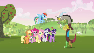 The Mane Six making peace with Discord