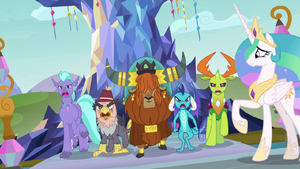 Race leaders march up to Chancellor Neighsay S8E2