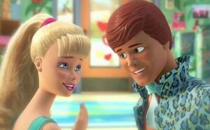 Barbie meets Ken for the first time.