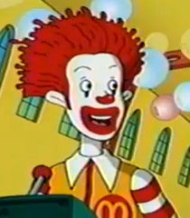 The wacky adventures of ronald mcdonald character