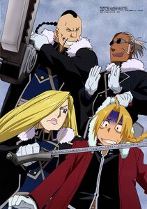 Edward Elric and Olivier Mira Armstrong