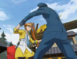 Athena assaulting a police officer due to a "reflex reaction".