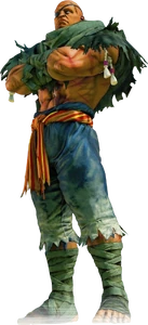 Sagat in Street Fighter V.