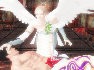 Angel heals kazuya by asukaminaj-d64ozqk
