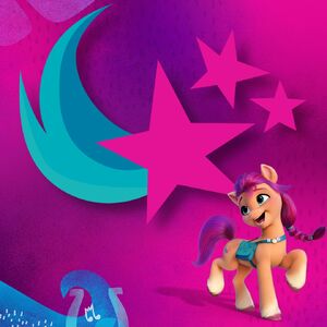 My Little Pony 2021 film - Sunny Starscout cutie mark close-up