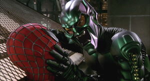 Green Goblin want to make a deal with Spidey by joining him which Spidey refuses.