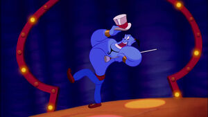 Genie dancing.