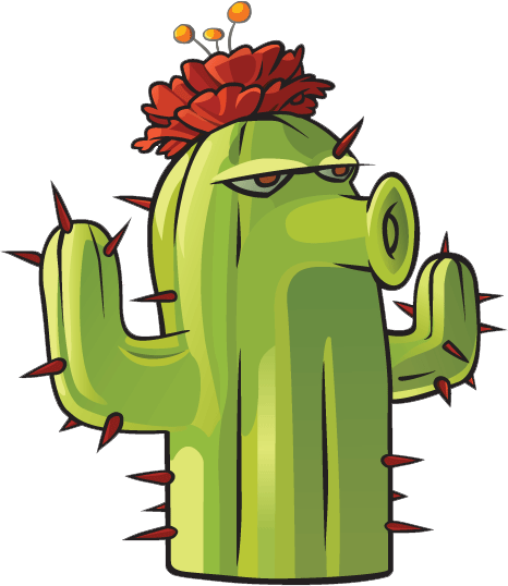 cactus plants vs zombies 2