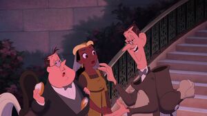 Tiana offended when the real estate agents rudely remark her "background."