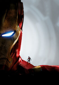 Ant-Man's promotional poster with Iron Man.