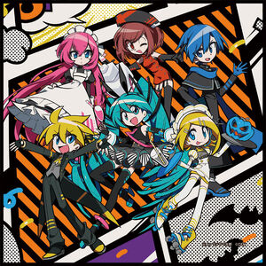 The Crypton Vocaloid cast in Halloween costumes