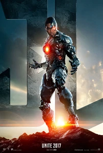Cyborg's Justice League poster.