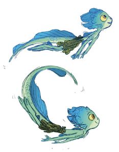 Luca Luca's Sea Monster form Concept art 2