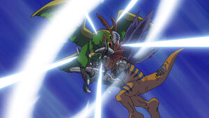 MetalGreymon vs Parrotmon