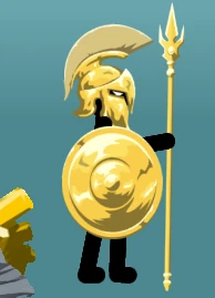 Golden Spearton from Stick War: Legacy.