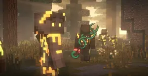 Achillean looking back at Nestoris in ruins.