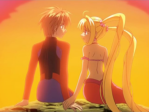 Lucia speaks with Kaito (During the sunset)