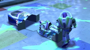 "Ow! Listen to me. Listen to me. You're not really a Space Ranger."