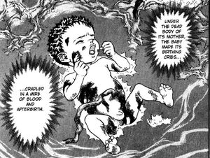 Guts as a baby.