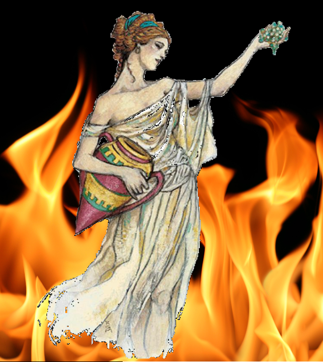 greek goddess of fire