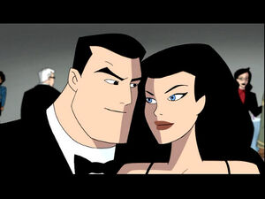 Bruce Wayne and Diana having a dance.