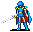 Marth's battle sprite in Mystery of the Emblem
