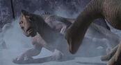 Neera stops Kron from killing Aladar.