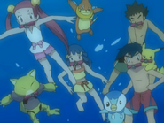 Our Heroes and Mira encounter the Gyarados.