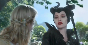 Maleficent and Aurora.