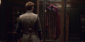 Strange looking at the Cloak of Levitation.