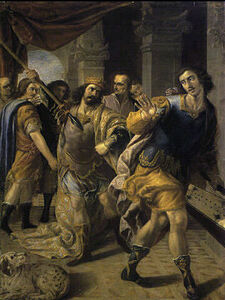 Saul threatening David by José Leonardo