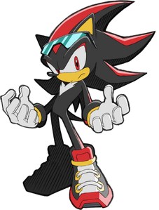 Shadow's artwork of Sonic Riders.