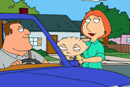 Joe meets Lois and Stewie.