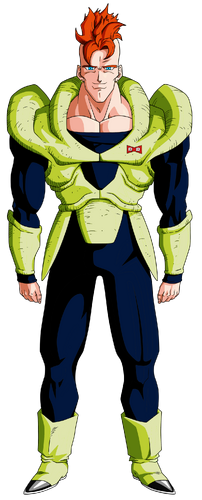 Android 16 (Dragon Ball Z) Único Android que aparentava ser pacífico desde  o início, foi contra o motivo da própria existência para proteger e vingar  seus irmãos, tentou se sacrificar para salvar