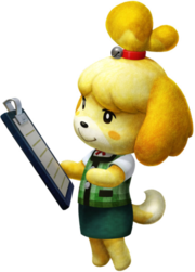 Isabelle in Monster Hunter 4 Ultimate.