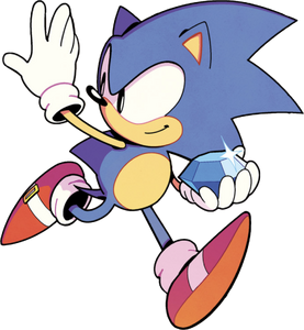 Classic Sonic from the IDW Sonic the Hedgehog series.