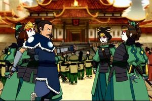 Suki assures Sokka that Ty Lee joined the Kyoshi Warriors for real.