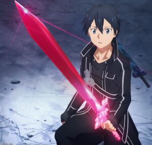 Omake ScreenCap - Sword Art Online - Alicization - Episode 24 - Kirito Blood Rose Sword