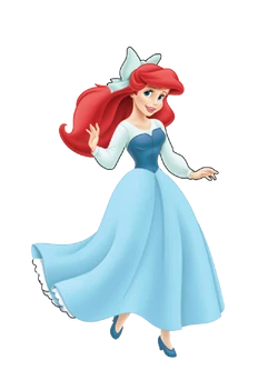 ariel human blue dress Ariel's 