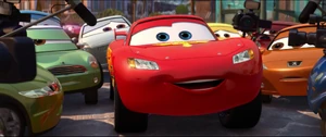 McQueen excitedly goes to Mater's location, hoping to reconcile with him.