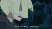 Gladion's breakdown as he angrily yells at Ash for failing to protect Lillie's smile.