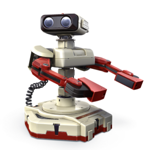 R.O.B.'s artwork of Super Smash Bros. for 3DS/Super Smash Bros. for Wii U.