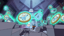 Dipper watching Gideon's telepathy powers